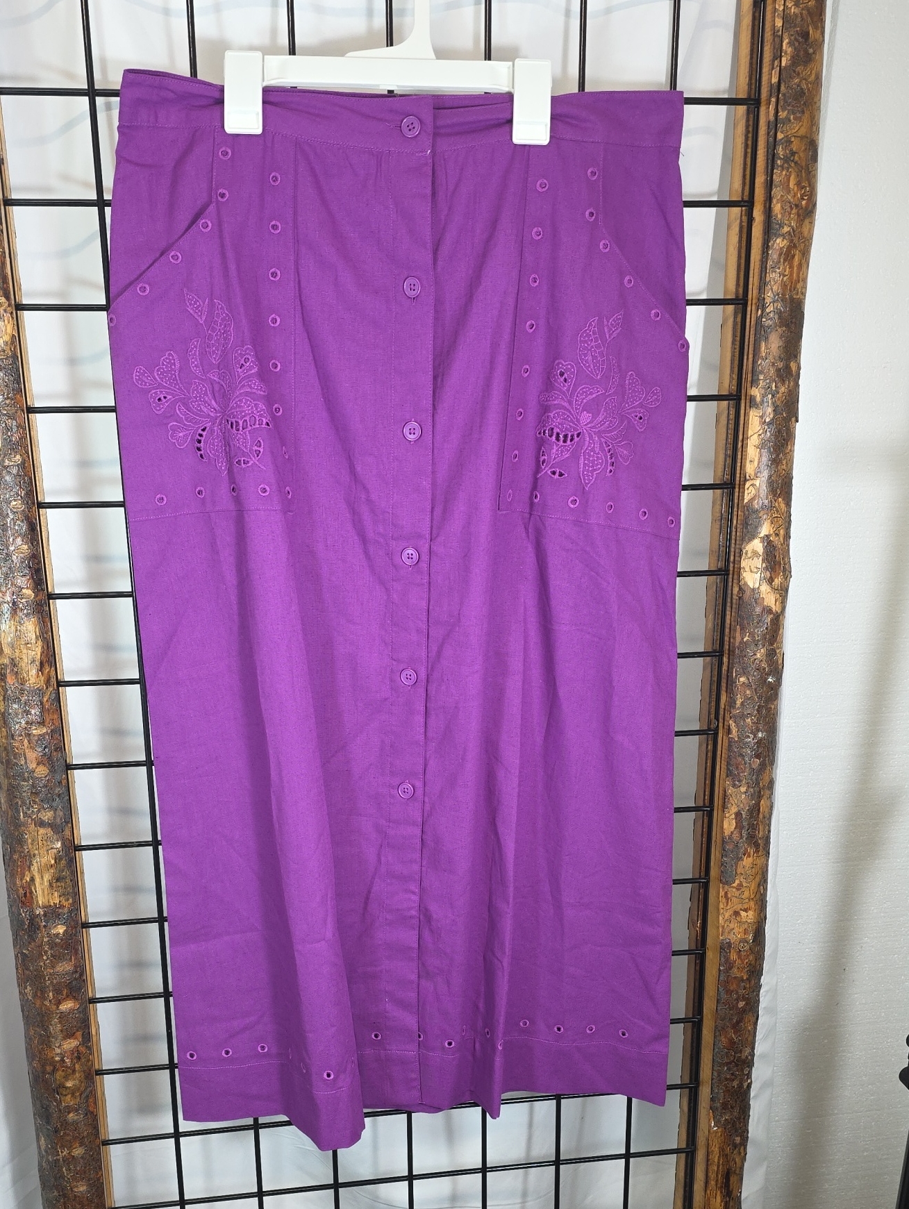 Liz Claiborne Vibrant Purple Maxi Skirt